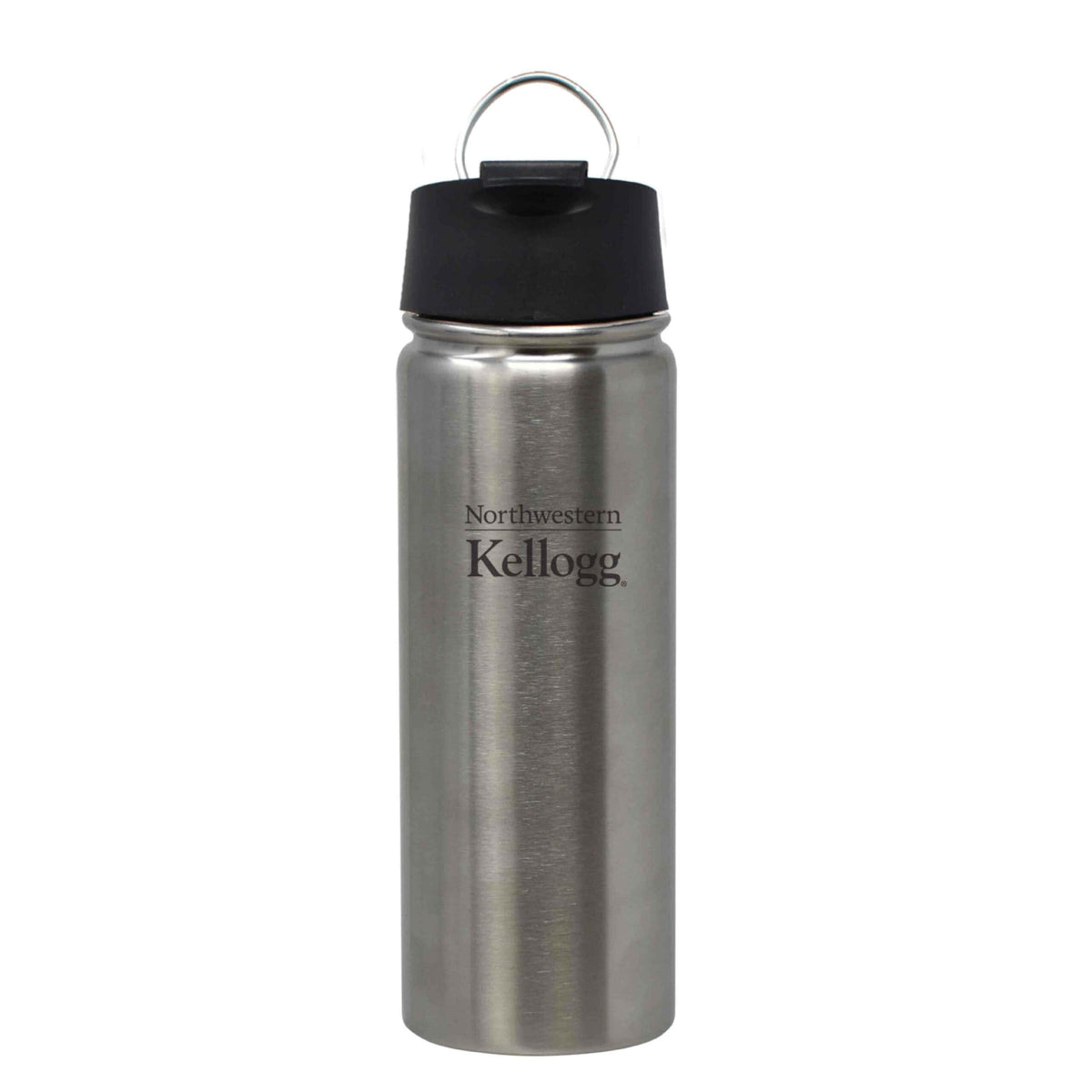 Northwestern I Kellogg Laser Engraved 20 oz. Silver Hyper Sport Vacuum Travel Tumbler