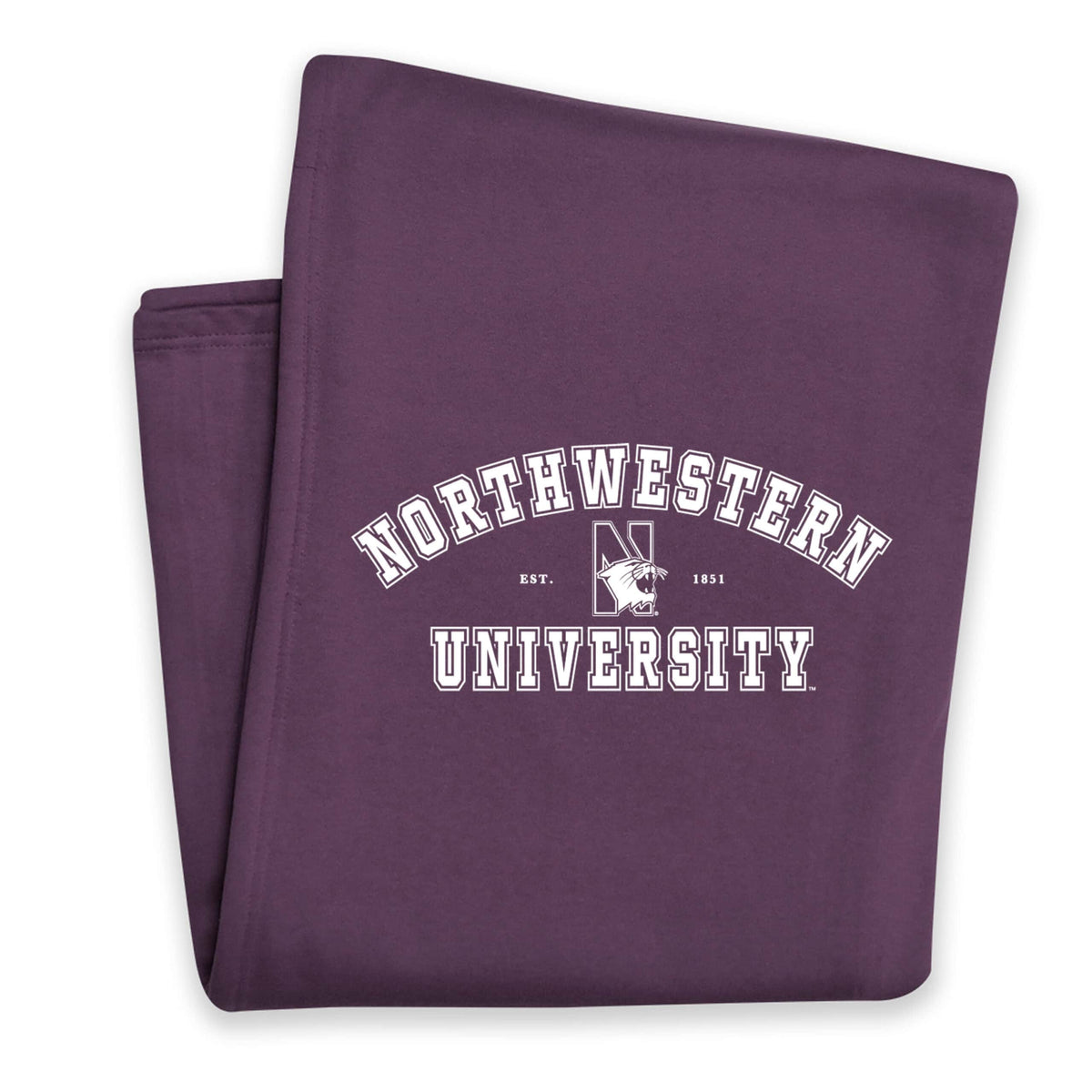 Northwestern University Wildcats Vintage Purple Pro-Weave® Sweatshirt Blanket