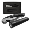 Northwestern University Wildcats Wine Opener and Vaccum Stopper Set With N-Cat Design