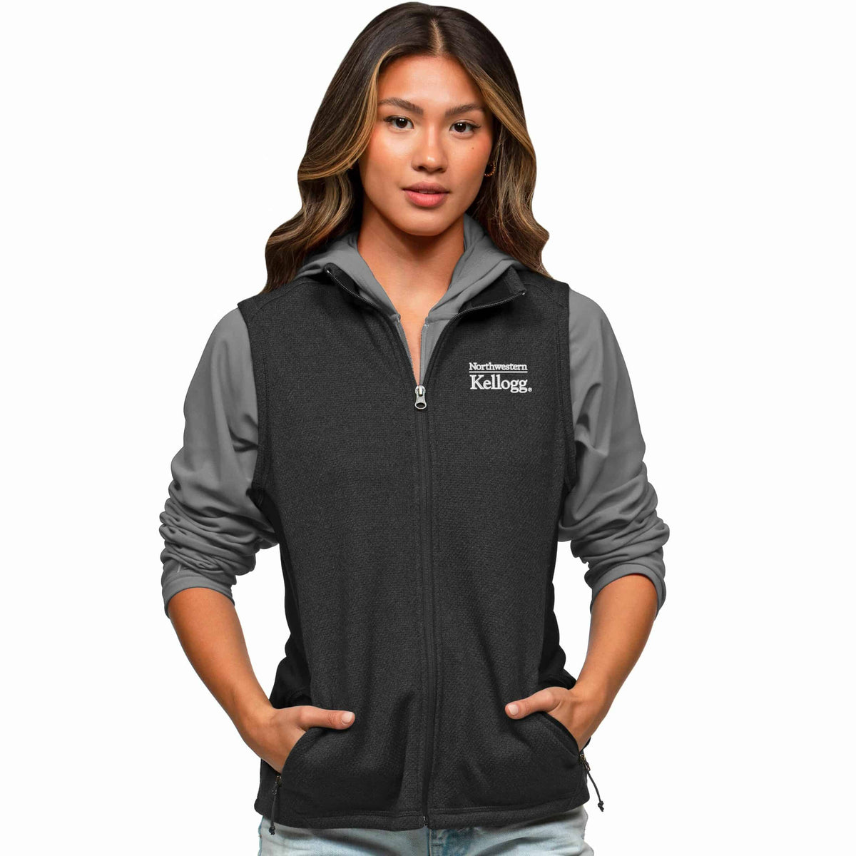 Kellogg Women's Antigua Course Vest in Black Heather Multi