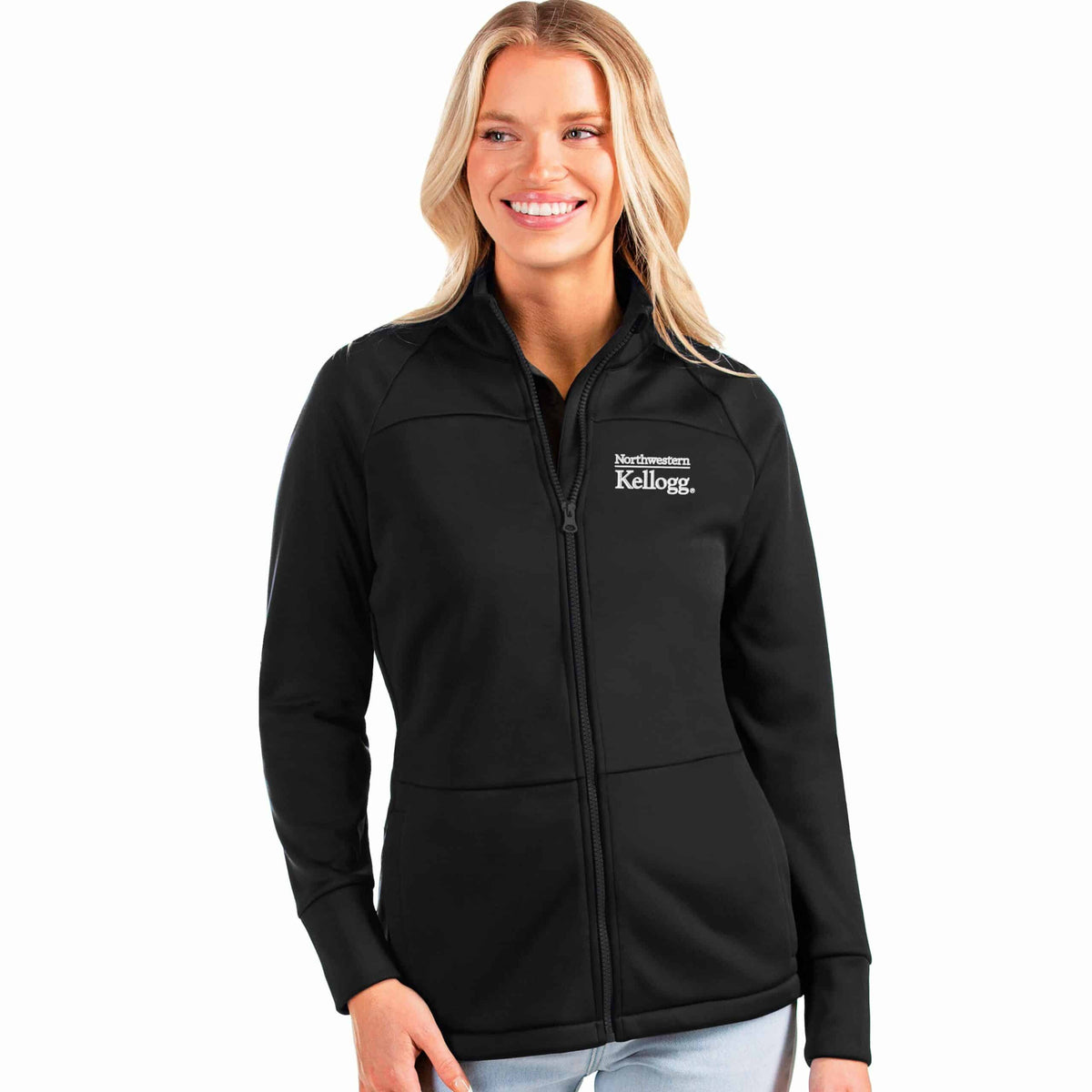 Kellogg Women's Antigua Links Golf Jacket in Black