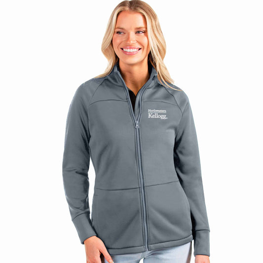 Kellogg Women's Antigua Links Golf Jacket in Steel