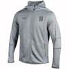 Northwestern University Wildcats Men’s Under Armour Marbalized Grey Fleece Lined Softshell Jacket With Stylized N Design
