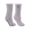 Northwestern University Wildcats Grey Miss Chalet Dual Layered Lounge Sock