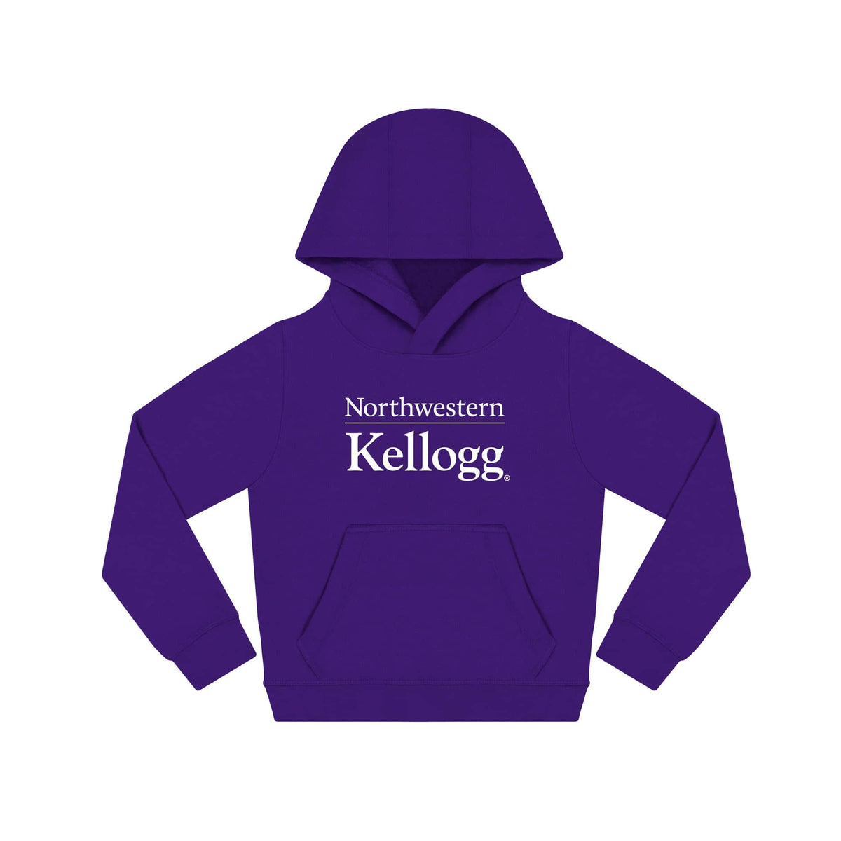 Kellogg Youth Purple Hooded Sweatshirt by Creative Knitwear