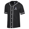 Northwestern University Wildcats Champion Black Braided Baseball Jersey with Left Chest and Full Back Design