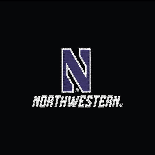 Northwestern University Wildcats Men’s Under Armour Black Coldgear Fleece -Lined Puffer Fullzip Hooded Jacket
