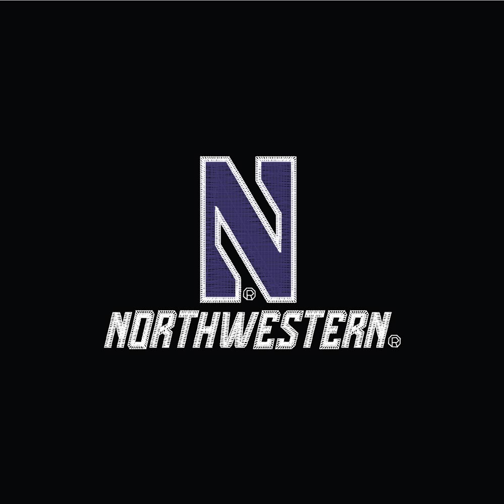 Northwestern University Wildcats Men’s Under Armour Black Puffer Jacket With Stylized N Design