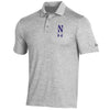 Northwestern University Wildcats Men’s Under Armour Playoff Heather Polo in Mod Grey