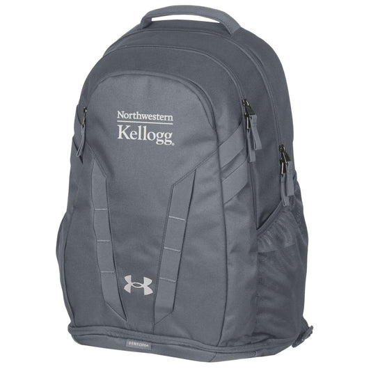 Northwestern I Kellogg Under Armour Pitch Grey Hustle 5.0 Backpack