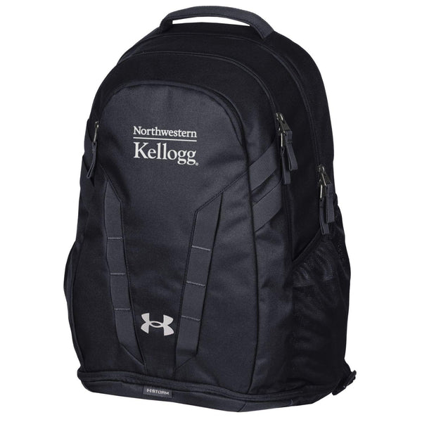 Northwestern I Kellogg Under Armour Black Hustle 5.0 Backpack