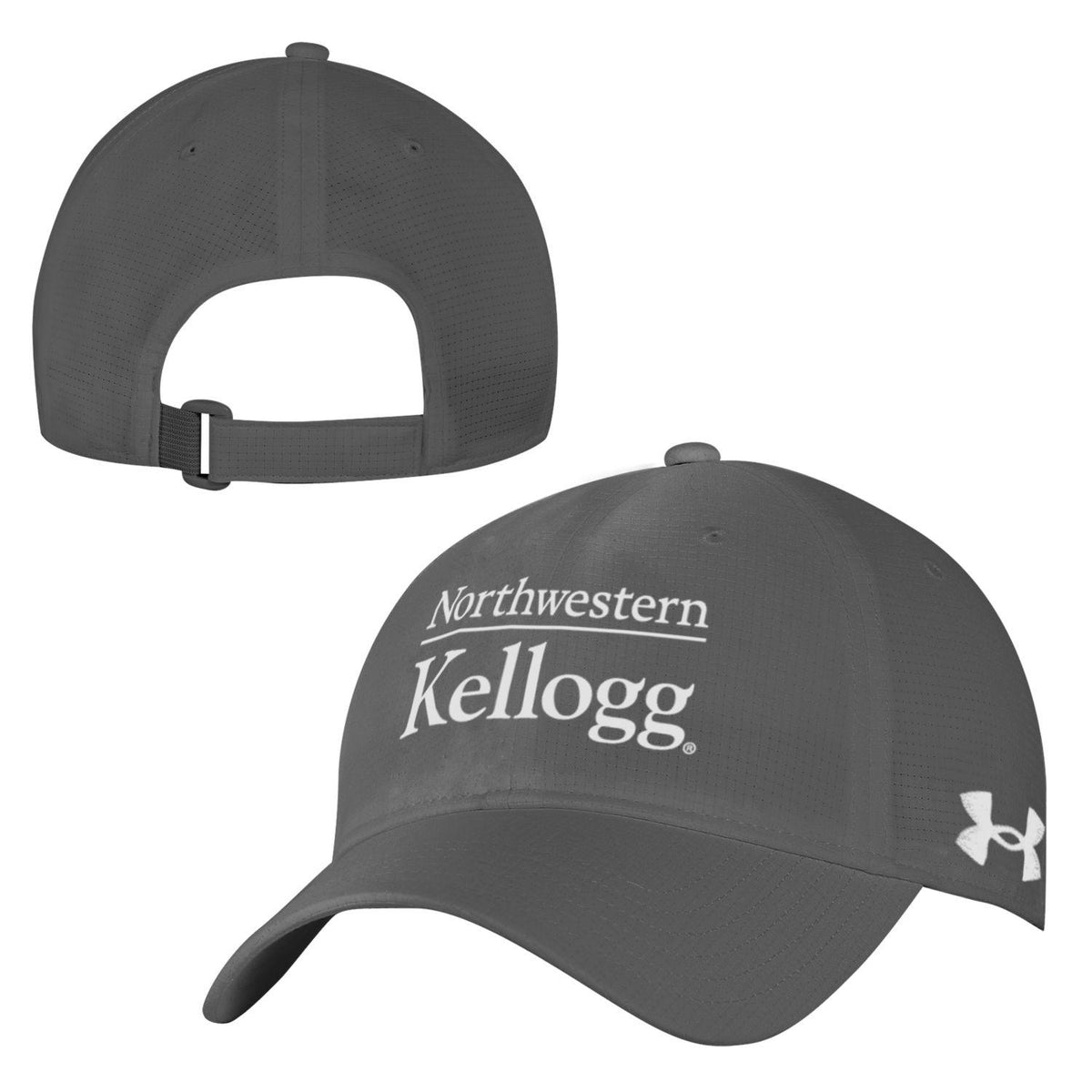 Kellogg Under Armour Men's Graphite Airvent 2.0 Adjustable Hat
