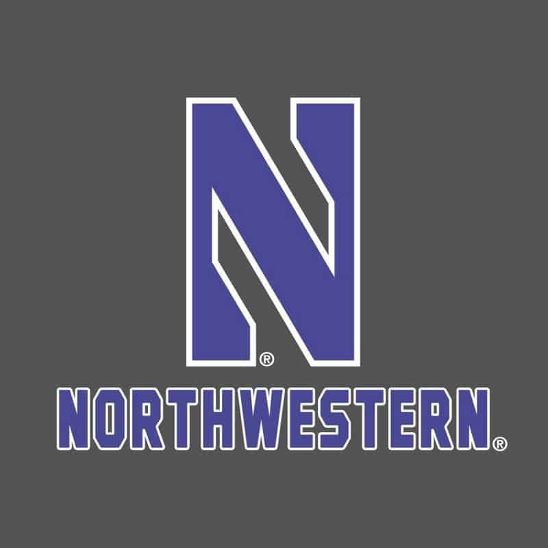 Northwestern University Wildcats Champion Men's Graphite Packable Jacket-2