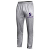 Northwestern University Wildcats Champion Men's Oxford Heather Field Day Fleece Pant With Stylized N over Northwestern Design