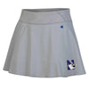Northwestern University Wildcats Women’s Champion Soft Touch Silver Skort with N-Cat Design