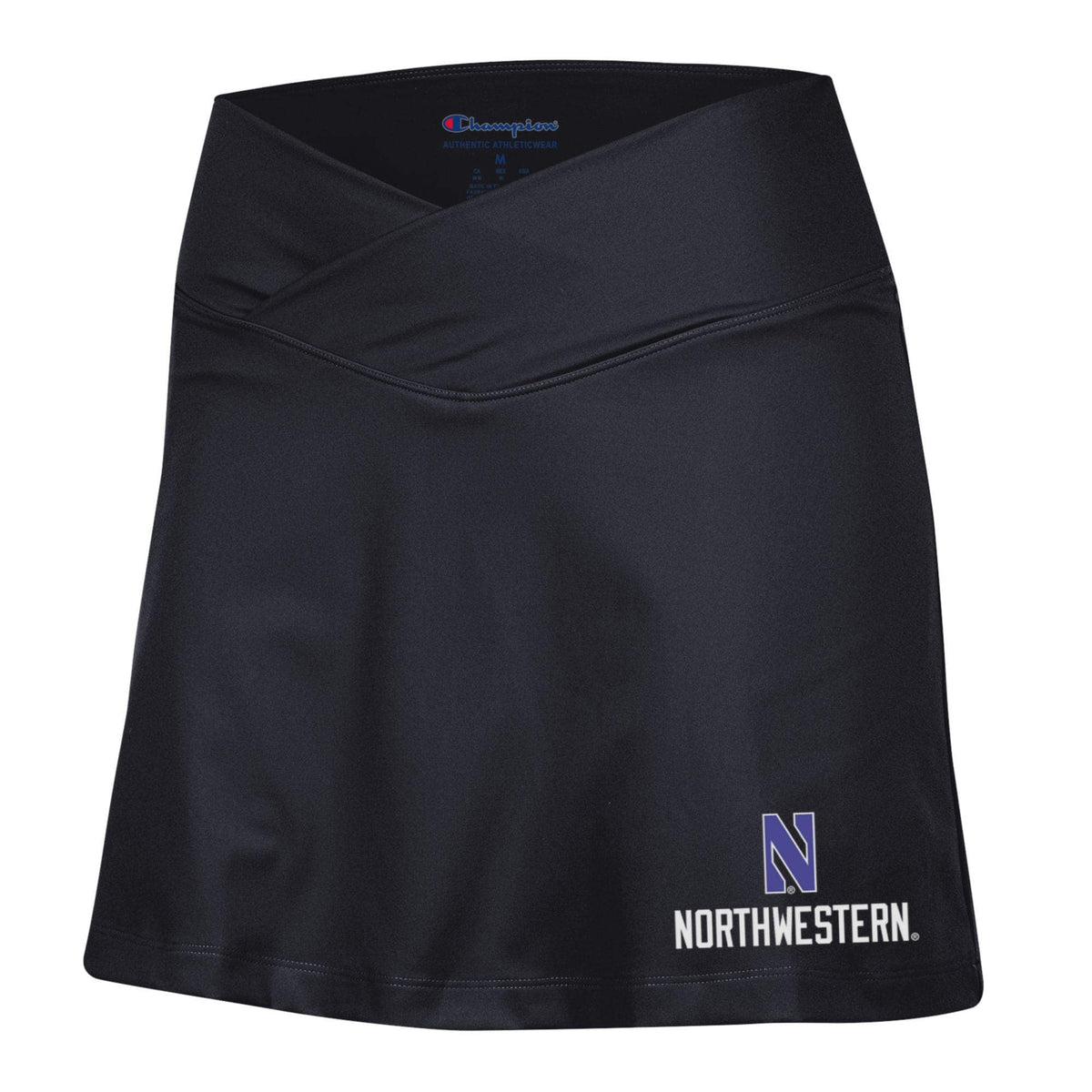 Northwestern University Wildcats Women’s Champion New Generation II Black Skirt with N over Northwestern Design