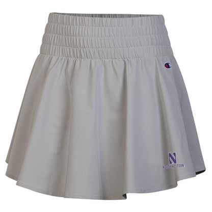 Northwestern University Wildcats Women’s Champion Tailgate Her Ruffle Woven Silver Skort