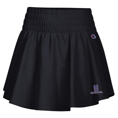 Northwestern University Wildcats Women’s Champion New Generation III High Waist Band Black Skort
