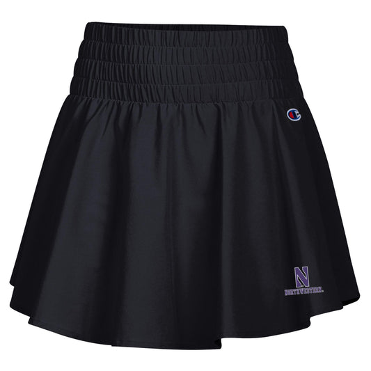Northwestern University Wildcats Women’s Champion New Generation III High Waist Band Black Skort