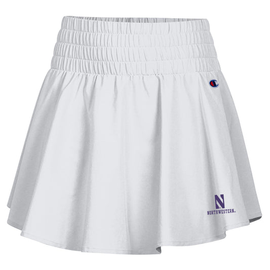 Northwestern University Wildcats Women’s Champion Tailgate Her Ruffle Woven White Skort