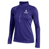 Northwestern University Wildcats Ladies Under Armour Grainy Tech Purple 1/2 Zip