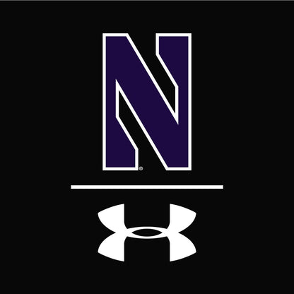 Northwestern University Wildcats Men’s Under Armour Tactical Tech™ Black Hooded Sweatshirt with Stylized N Design
