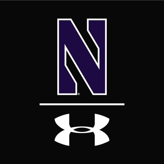 Northwestern University Wildcats Men’s Under Armour Tactical Tech™ Black Hooded Sweatshirt with Stylized N Design