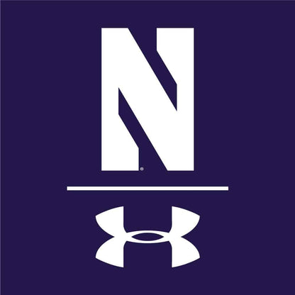 Northwestern University Wildcats Youth Under Armour Tactical Tech™ Purple Short Sleeve T-Shirt with Stylized Northwestern N Design