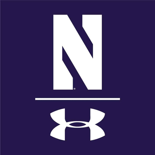 Northwestern University Wildcats Men’s Under Armour Tactical Tech™ Purple Hooded Sweatshirt with Stylized N Design