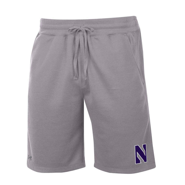 Northwestern University Wildcats Men's Under Armour Phantom Fleece Grey Short