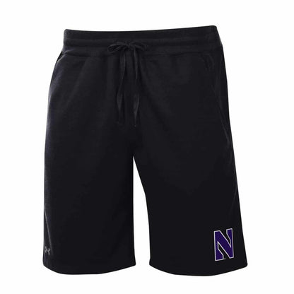 Northwestern University Wildcats Men's Under Armour Phantom Fleece Black Short