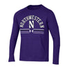 Northwestern University Wildcats Men's Under Armour Purple Aviator Waffle Crew