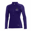 Northwestern University Wildcats Ladies Under Armour Coldgear Nodus Purple 1/2 Zip