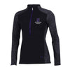 Northwestern University Wildcats Ladies Under Armour Coldgear Nodus Black 1/2 Zip