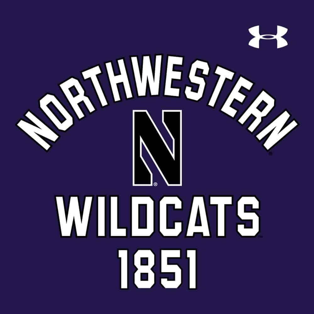 Northwestern University Wildcats Ladies Under Armour Purple Waffle Hood