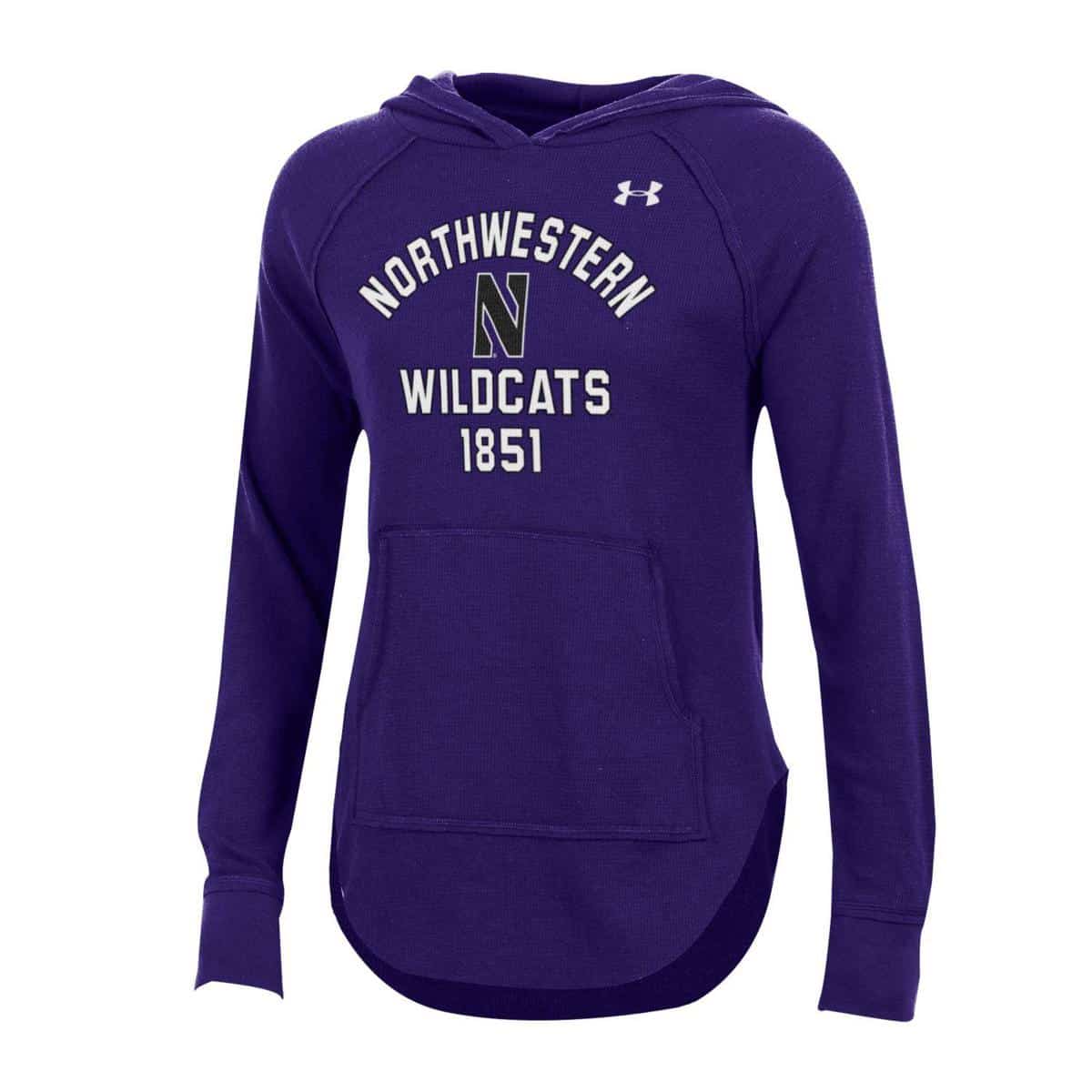 Northwestern University Wildcats Ladies Under Armour Purple Waffle Hood