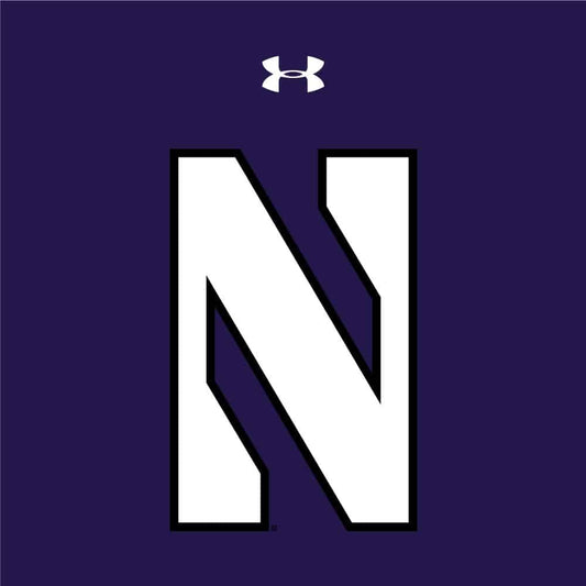 Northwestern University Wildcats Ladies Under Armour Threadborne Ridge Purple Hooded Sweatshirt with the Stylized Northwestern N Design