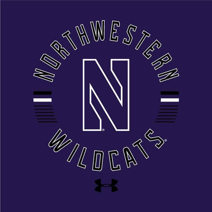Northwestern University Wildcats Ladies Under Armour Threadborne Ridge Purple Crewneck Sweatshirt