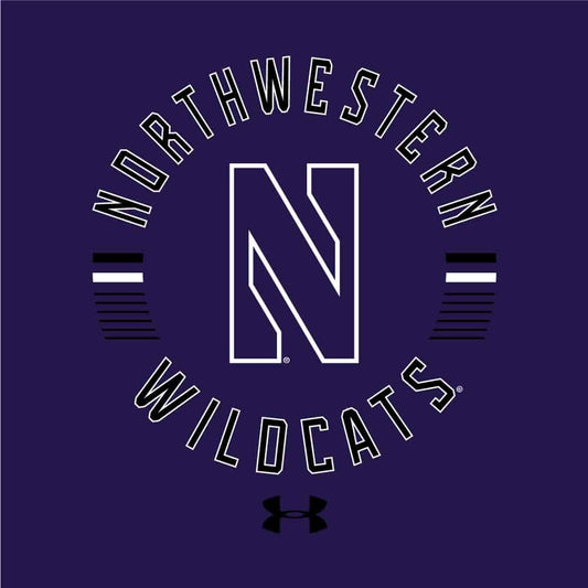 Northwestern University Wildcats Ladies Under Armour Threadborne Ridge Purple Crewneck Sweatshirt