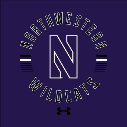 Northwestern University Wildcats Ladies Under Armour Threadborne Ridge Purple Crewneck Sweatshirt
