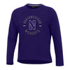 Northwestern University Wildcats Ladies Under Armour Threadborne Ridge Purple Crewneck Sweatshirt