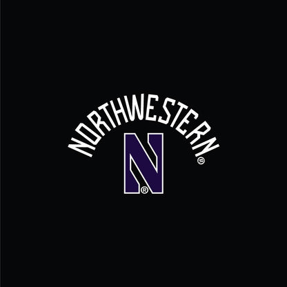 Northwestern University Wildcats Ladies Under Armour Threadborne Ridge Black Fleece Crop Pants