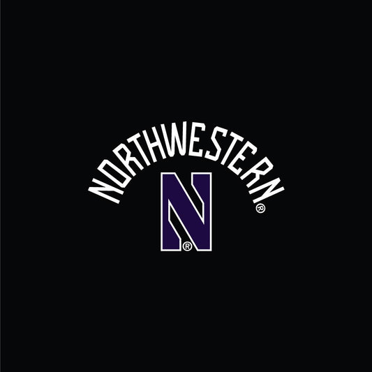 Northwestern University Wildcats Ladies Under Armour Threadborne Ridge Black Fleece Crop Pants