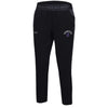 Northwestern University Wildcats Ladies Under Armour Threadborne Ridge Black Fleece Crop Pants