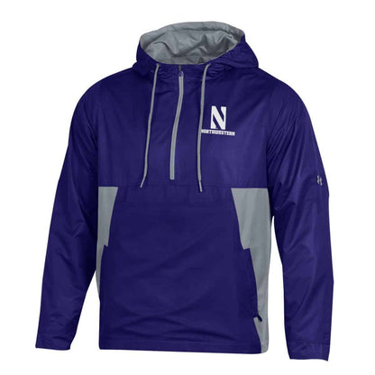 Northwestern University Wildcats Men’s Under Armour Purple Pullover Anorak Jacket