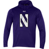 Northwestern University Wildcats Youth Under Armour Tactical Tech™ Purple Hooded Sweatshirt with Stylized N Design