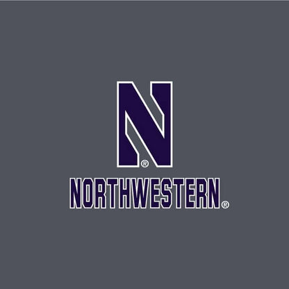 Northwestern University Wildcats Men’s Under Armour Steel Novelty Vanish Seamless 1/4 Zip With Stylized N Design-2