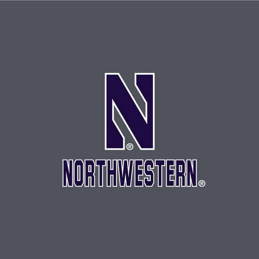 Northwestern University Wildcats Men’s Under Armour Steel Novelty Vanish Seamless 1/4 Zip With Stylized N Design-2