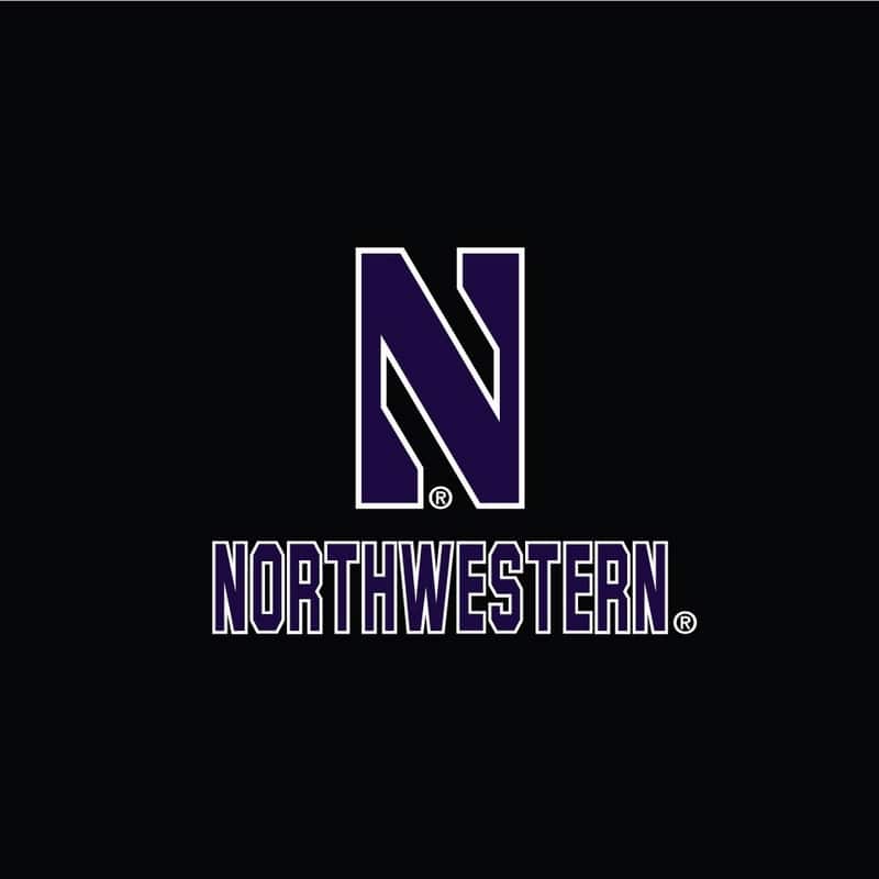 Northwestern University Wildcats Men’s Under Armour Black Novelty Vanish Seamless 1/4 Zip With Stylized N Design-2