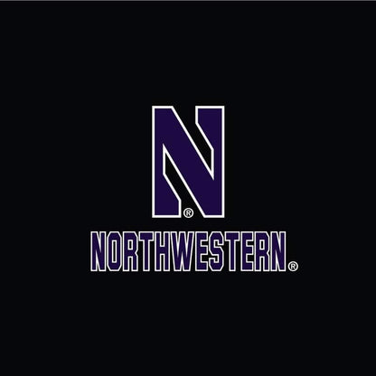 Northwestern University Wildcats Men’s Under Armour Black Novelty Vanish Seamless 1/4 Zip With Stylized N Design-2